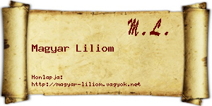 Magyar Liliom névjegykártya